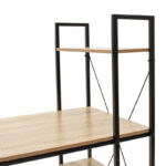 Office tableRamon reversible modern oak color with black metal frame 122x64x120cm - Слика 5