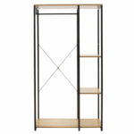 Entrance unit Ramon modern oak color with black metal frame 90,5x41x167cm - Image 3