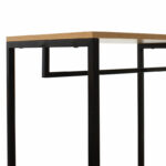 Entrance unit Ramon modern oak color with black metal frame 90,5x41x167cm - Image 4