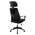 Manager office chair Dolphin with fabric mesh in black colour - Слика 2