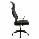 Manager office chair Dolphin with fabric mesh in black colour - Слика 3