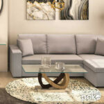 Masai sonoma melamine coffee table - glass 120x60x43cm - Image 2