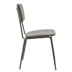 Chair Tania dark grey antique fabric-black leg - Слика 4