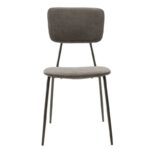 Chair Tania dark grey antique fabric-black leg - Слика 5