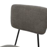 Chair Tania dark grey antique fabric-black leg - Слика 6