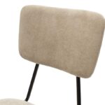 Chair Tania beige antique fabric-black leg - Слика 6