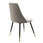 Chair Giselle velvet grey leg black-golden - Image 3