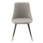 Chair Giselle velvet grey leg black-golden - Image 5