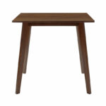 Dining table Benson MDF - venner in walnut color 80x80x75cm - Слика 2