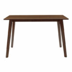 Dining table Benson mdf - venner in walnut color 120x75x75cm - Слика 2