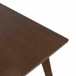 Dining table Benson mdf - venner in walnut color 120x75x75cm - Слика 3