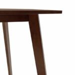 Dining table Benson mdf - venner in walnut color 120x75x75cm - Слика 4
