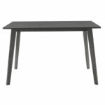 Dining table Benson mdf - venner in rustic grey color 120x75x75cm - Слика 2