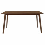 Dining table Benson mdf - venner in walnut color 150x90x75cm - Слика 2