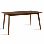 Dining table Benson mdf - venner in walnut color 150x90x75cm