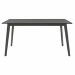 Dining table Benson mdf - venner in rustic grey color 150x90x75cm - Image 2