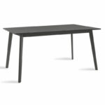 Dining table Benson mdf - venner in rustic grey color 150x90x75cm