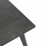 Dining table Benson mdf - venner in rustic grey color 150x90x75cm - Image 3