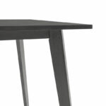 Dining table Benson mdf - venner in rustic grey color 150x90x75cm - Image 4