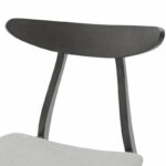Chair Orlean grey fabric-anthracite rubberwood leg - Слика 6