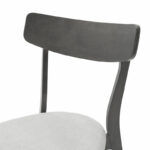 Chair Toto grey fabric-rubberwood anthracite leg - Слика 6