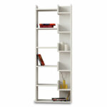 Bookcase Oppa white 61x22x162