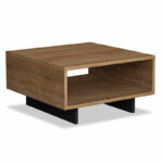 Coffee Table Hola in oak - antracite color 60x60x32cm