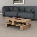 Coffee Table Mansu in oak color 80x50x27,5cm - Image 2