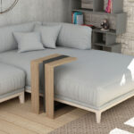 End table Muju oak-anthracite 40x30x57cm - Image 2