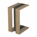 End table Muju oak-anthracite 40x30x57cm