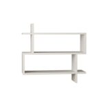 Wall shelf Paralel white Color 70x22x65,5cm