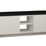 Влезен мебел столче-шкаф за чевли Zulla 10 пара бел 110x37x43 см