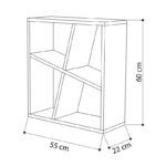 Side table Bal in oak color 55x22x60cm - Image 3