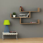 Wall shelf unit Tibet natural 120x22x67cm - Image 2