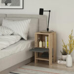 Nightstand Ema anthracite color 30x30x55cm - Image 3