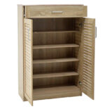 Shoe cabinet Sante 20 pairs sonoma 80x37x123cm - Слика 3