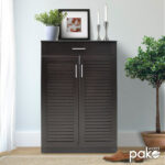 Shoe cabinet Sante 20 pairs wenge 80x37x123cm - Слика 2