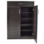 Shoe cabinet Sante 20 pairs wenge 80x37x123cm - Слика 5