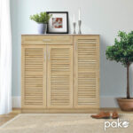 Shoe cabinet Sante 30 pairs sonoma 120x37x123cm - Слика 2