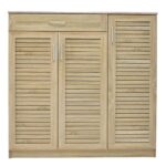 Shoe cabinet Sante 30 pairs sonoma 120x37x123cm - Слика 4