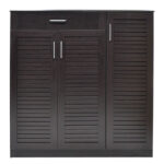 Shoe cabinet Sante 30 pairs wenge 120x37x123cm - Слика 4