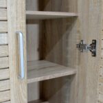 Shoe cabinet Sante 21 pairs sonoma 60x37x183cm - Image 4