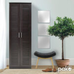 Shoe cabinet Sante 21 pairs wenge 60x37x183cm - Слика 2