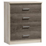Chest f 4 drawers Olympus  in castillo-toro colour 80x40x95