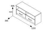 TV stand Olympus in castillo-toro colour 120x39,5x50 - Image 3