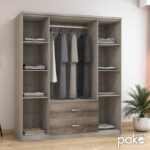 Wardrobe Olympus with 4 doors and drawers in castillo-toro colour 159x57x183 - Слика 2