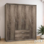 Wardrobe Olympus with 4 doors and drawers in castillo-toro colour 159x57x183 - Слика 3