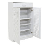 Shoe cabinet Sante 20 pairs white 80x37x123cm - Image 5