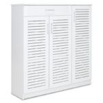 Shoe cabinet Sante 30 pairs white 120x37x123cm