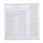 Shoe cabinet Sante 30 pairs white 120x37x123cm - Image 5
